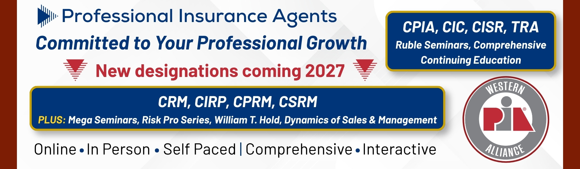 Committed to your professional growth: new designations coming 2027